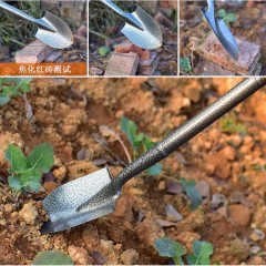 鋼鍬居家園林工具全鋼加厚挖土連體鐵鍬鋼鐵鏟園藝種花小鏟子