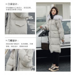 冬裝新款棉服女中長(zhǎng)款韓版寬松ins超火oversize棉衣