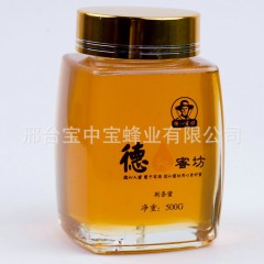 原生態(tài)蜂巢蜜500g瓶裝封蓋 瓶裝荊條花蜜 農(nóng)家蜂窩蜜土蜂蜜